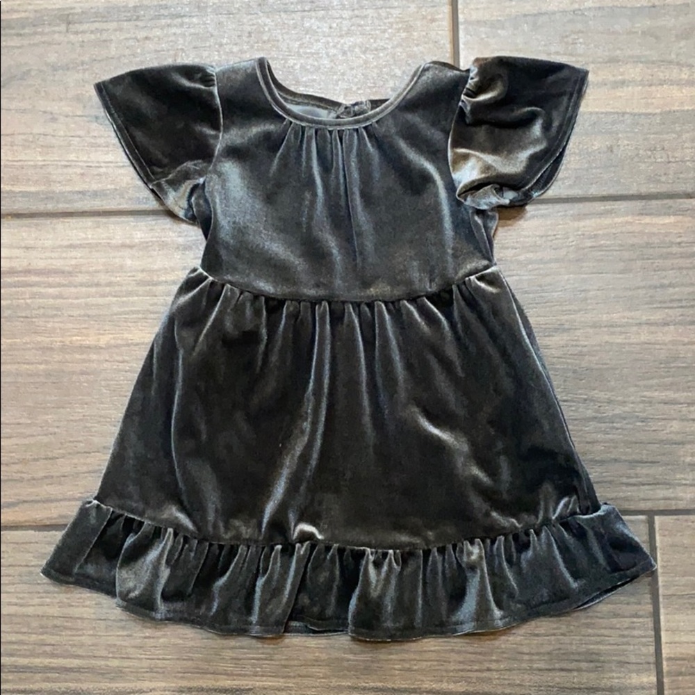 Velour toddler dress